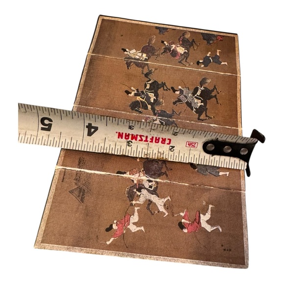 Vintage Japanese four-panel folding screen Folding Divider Miniature - Picture 6 of 6